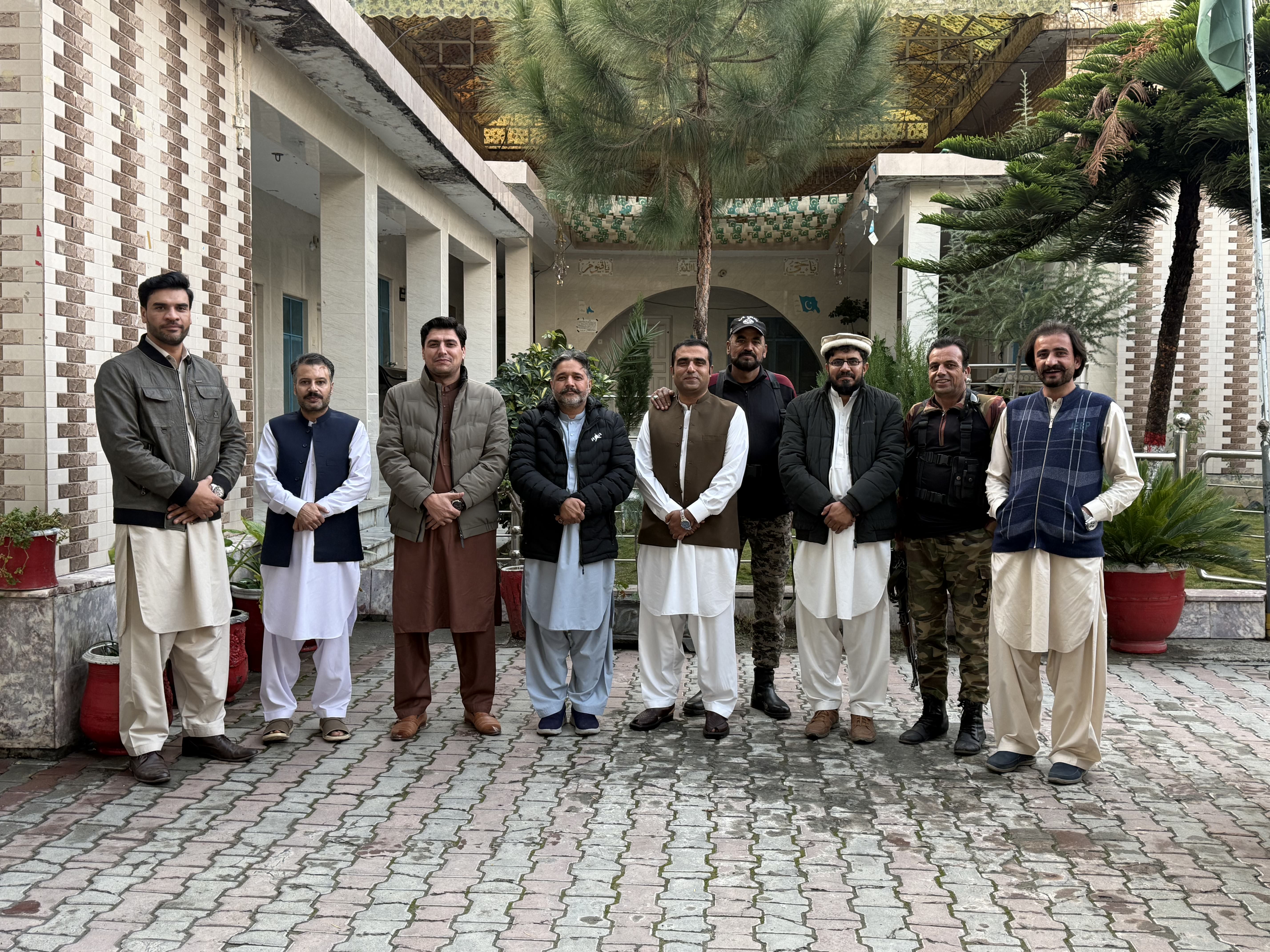 Mian Shahid Ali addressing public gathering on community development in Swat